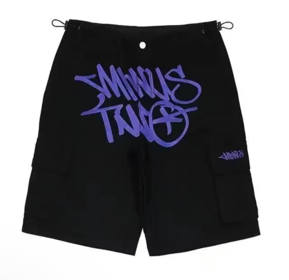 Trendy brand streetwear printed multi-pocket loose-fitting casual hip hop straight leg shorts for men