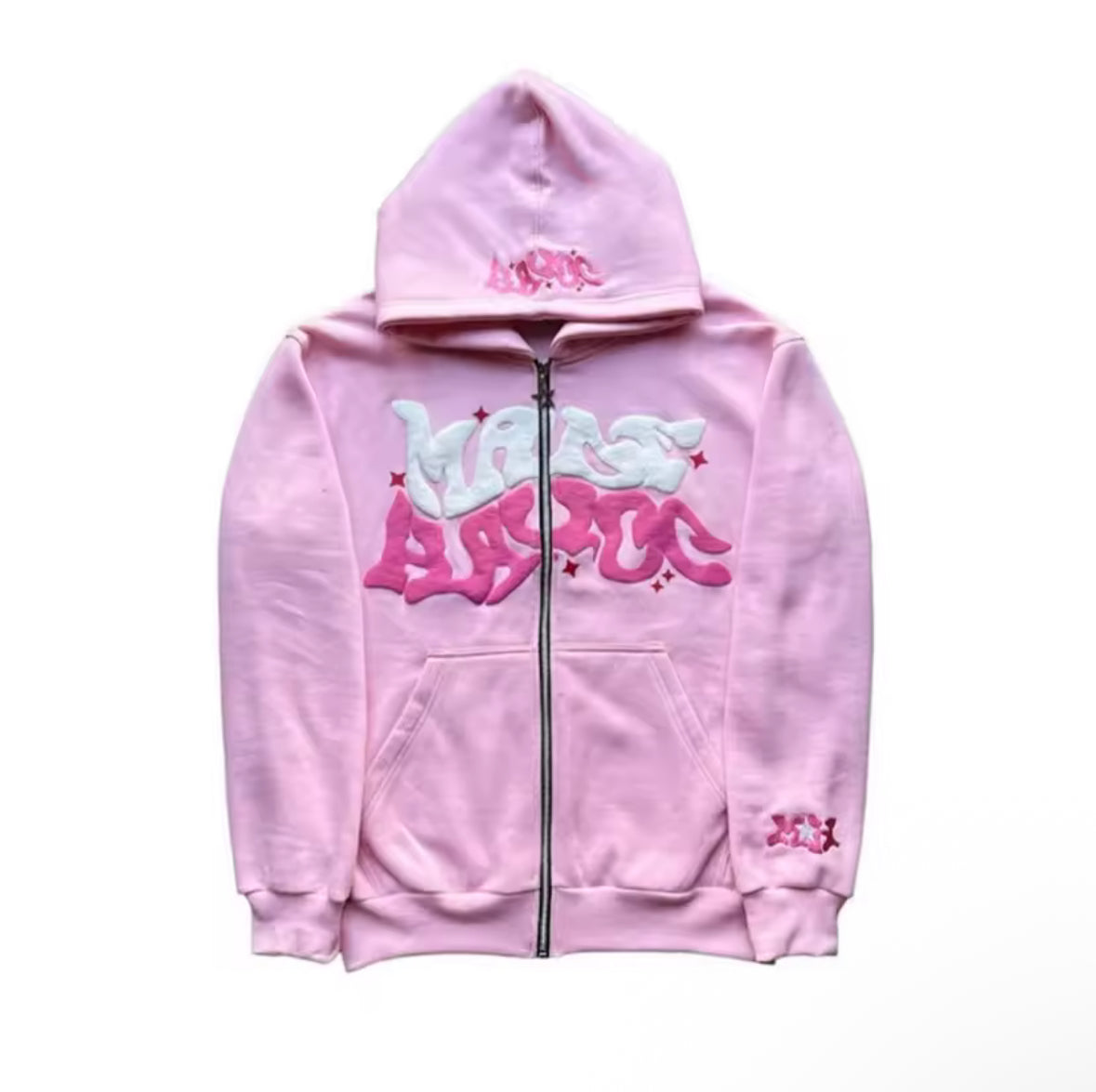 Retro star and letter printed zipper hoodies 2025 spring autumn harajuku y2k women's and men's fashion hip hop long sleeve with hood
