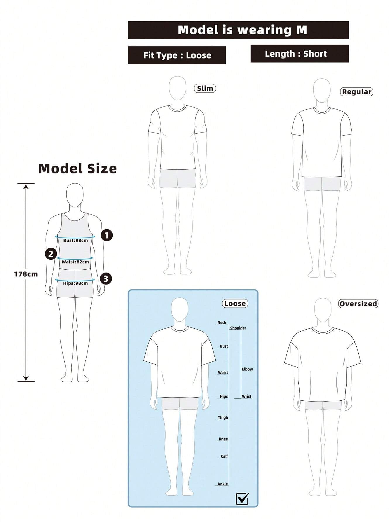 Manfinity Streetrush Men'S Stripe Panel Digit Print Short Sleeve T-Shirt, Casual Daily Wear, Graphic Tee, Graphic T-Shirt, Graphic Men T-Shirt