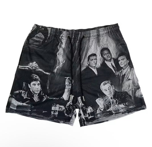 Summer new men's short pants pink design casual shorts street hip hop fitness polyester quick drying breathable embroidery men's shorts